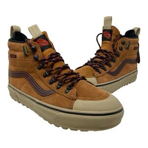 Vans Sk8-Hi MTE 2.0 DX Boots Brown Suede Primaloft All-Weather Men’s 8.5